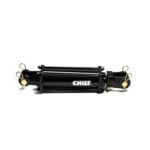 Chief TC3 3000 PSI Tie-Rod Cylinder for Double Acting 2.5'' Bore x 8'' Stroke - 1.125 Rod Dia #8 SAE Port Retracted 18.25