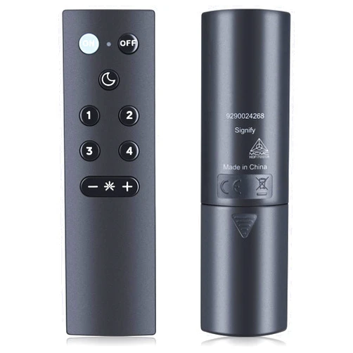 WDZP Remote for All WiZ Connected Products - Turn Lights On or Off, Brighten or Dim The Room - Control with WiZ Connected App or Voice Assistant - No Hub Required - Black