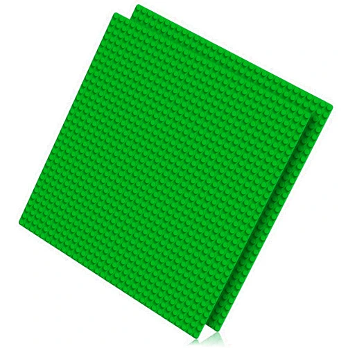 Pokiiulk 12 Pack Road Baseplates + 2 Classic Green Baseplates Compatible with All Major Brands, Classic Basplates Set for Bricks