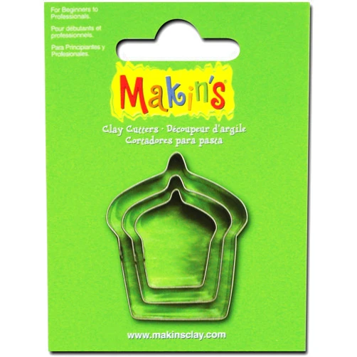 Makin's USA Clay Cutters, Cake, 3 Per Package
