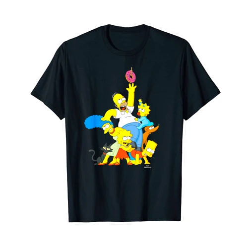 The Simpsons Family Donut Reach T-Shirt