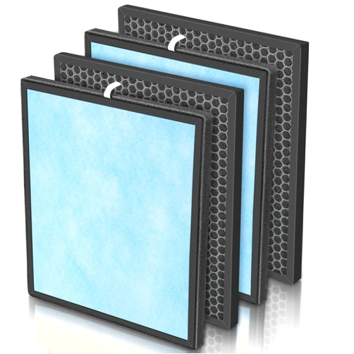 Isinlive 2 Set HSP001 Filter Replacements for HSP001 Smart True HEPA Air Purifier, 4 Stage Filtration of Fine Pre-Filter, Activated Carbon, Cold Catalyst and H13 True HEPA Filter