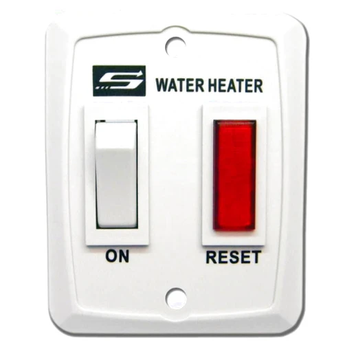 Suburban Single Water Heater ON/OFF Wall Switch - RV Interior Wall Mount On/Off Switch for Control & Operation of Suburban Models D, DE & DEM Tank or Tankless Water Heaters, White (234589)