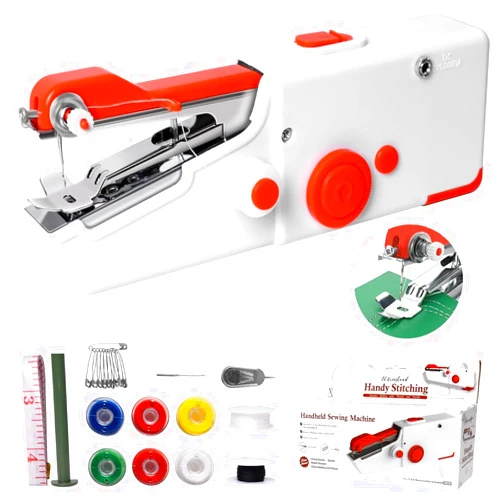 WITIFIG Handheld Sewing Machine, Mini Portable Electric Quick Sew Sewing Machine For Beginners Adults, Easy To Use Suitable for Sewing Fabrics, Clothes, Cutains, Family Travel, DIY