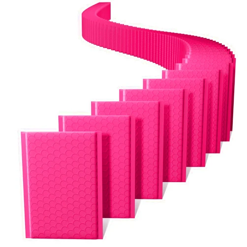 Metronic Bubble Mailers 4x8 Inch 100 Pack Pink Bubble Mailer Usable Size 4x7