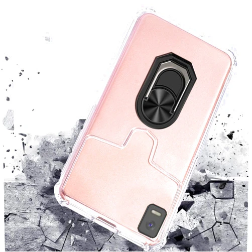 DAMONDY for Ans Koobee K100 Case,Koobee K100 SL004T Phone Case,Shock Protective Kickstand 360 Ring Holder Defender Transparent Slim Back Phone Cover Case for Ans Koobee K100 -Black