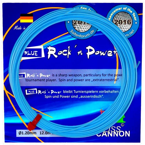 Weiss CANNON Blue Rock'n Power Tennis String - 1.20mm - Neon Blue - 12m