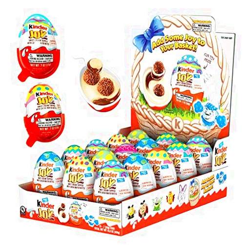 Kinder Joy Eggs, Easter Toys Special Edition, 0.7 Ounce Eggs - 15 Count Display Box - Toys may vary