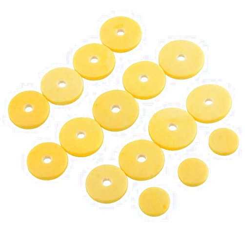 Jiayouy Pack of 16 Flute Pads Repair Kit Flutes Replacement Parts Accessories