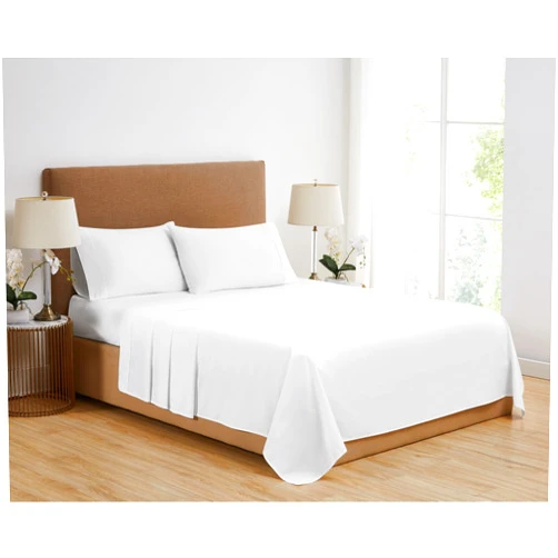 Vince Camuto 1200TC CVC Cooling 4 Piece King Sheet Set, White, Solid Color Themed, Oeko-TEX Certified Confidence