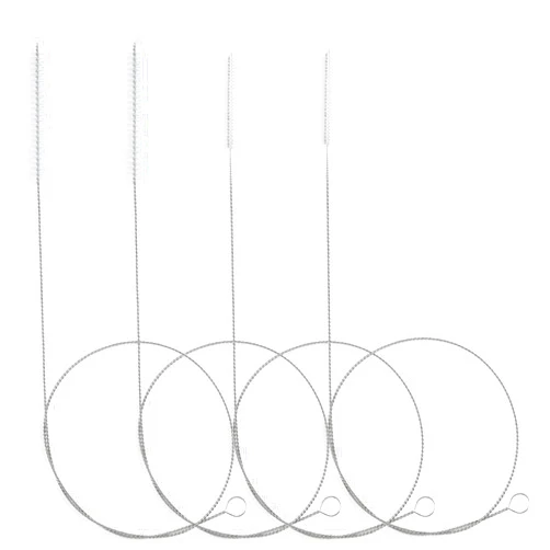 FOLUNUE 40 Inches Brush Cleaner for Cleaning Straw, Kegerator, Feeding Tube, Siphon Hose, Sunroof Drain, Refrigerator Drain, 4PCS (White)
