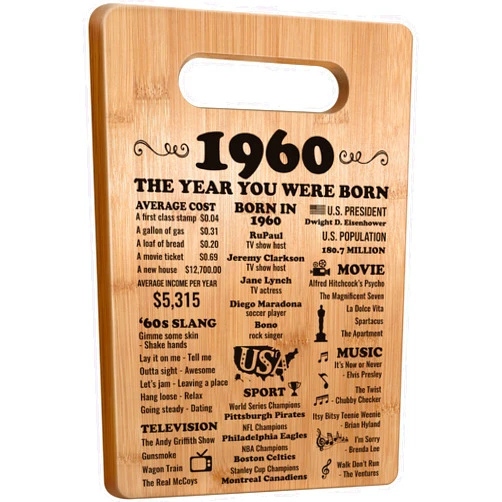 Busy Gaming Life 65th Birthday Gifts for Women Men, 1960 Birthday Gifts for Her Him, 65 Years Old Gifts, 65th Birthday Gift Ideas, 65th Birthday Decorations for Women Men, Back in 1960 Cutting Board Gifts