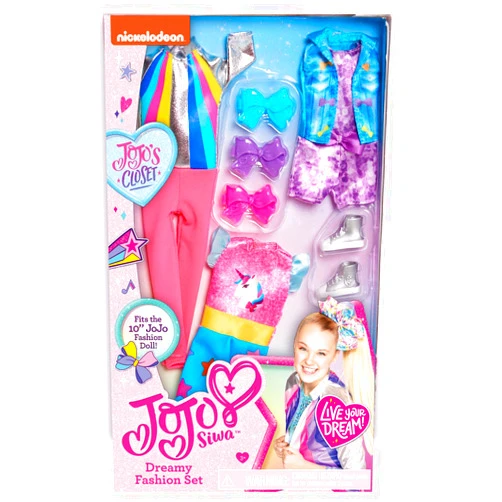 JOJO Siwa Dreamy Fashion Set and Accessories Doll, Ages 3 Up, Mix and Match Outfits, Kids Toys for Ages 3 Up by Just Play
