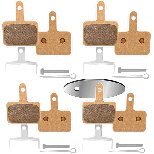 DYISLAND 4 Pairs Bike Brake Pads,MT2S Bicycle Disc Brake Pads for TRP Tektro Shimano Deore Br-M575 M525 M515 T615 T675 M505 M395 M375 M315 M355 C501 M495 M486 M485 M475 M465 M447 M446