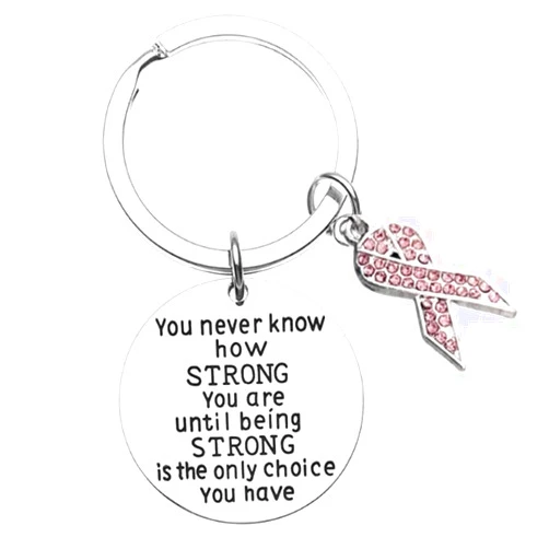 Infinity Collection - Breast Cancer Pink Ribbon Keychain Cancer Awareness, Cancer Survivor Gift