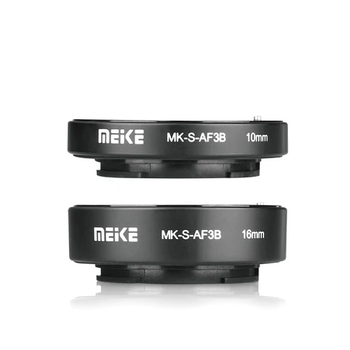 Meike MK-S-AF3B Auto Focus Extension Tube 10mm 16mm for Sony A7 A7M2 NEX 3 NEX 5 NEX 6 A6600 A5000 A6000 A6100 A6300 A6400 A6500 A9