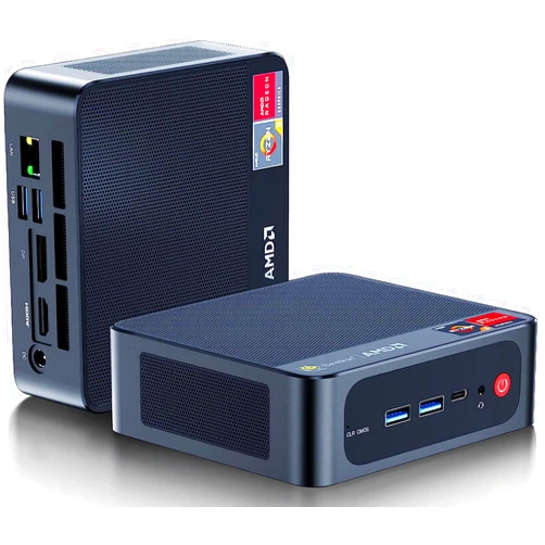 Beelink Mini PC, AMD Ryzen 7 5850U(8C/16T, up to 4.4GHz), 16GB DDR4 500GB M.2 NVMe SSD, SER5 Pro Mini Desktop Computer Support 4K@60Hz Triple Display/DP1.4/HDMI/Type-C/WiFi 6/BT5.2/Gaming/Office/Home