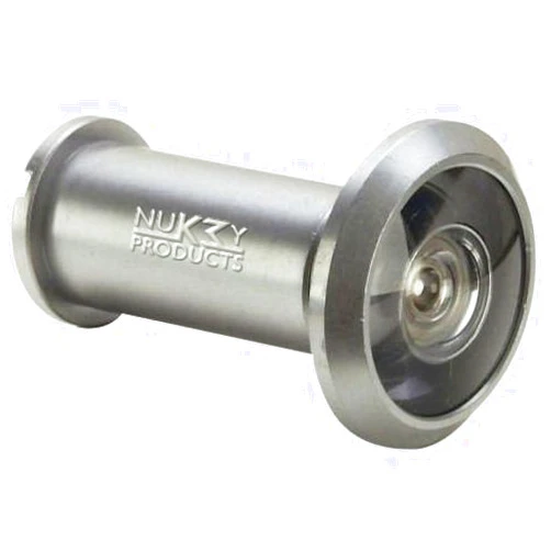 NUK3Y PRODUCTS K3 Nuk3y 220 Degree Wide Angle Heavy Duty Door Viewer (1 Pack, Satin Nickel)