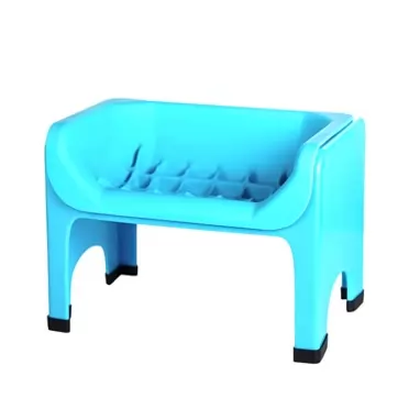 The Fluff Trough Elevated Slow Feeder Dog Bowl - Prevents Fast Eaters from Binging & Choking on Food, Minimizes Neck Strain, Suitable for Flat-Faced Pets, Vet Recommended, Dishwasher Safe, Teal