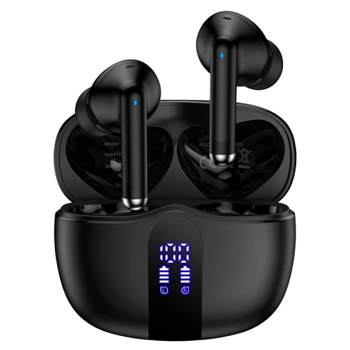 Ououdee Samsung Wireless Earbud Sports Bluetooth 5.3 Headphones for Galaxy A17 A16 A15 S25 Ultra S24 S23 S22,60H Playtime Ear Buds with LED Display,Noise Canceling Headset,IPX7 Waterproof Earphones for iPhone
