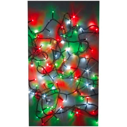 Holiday Wonderland SL100RPWGRTW Twinkle Compact LED Starry Lights, 100 Red/White/Green LED Bulbs, 17-1/2-Ft - Quantity 1