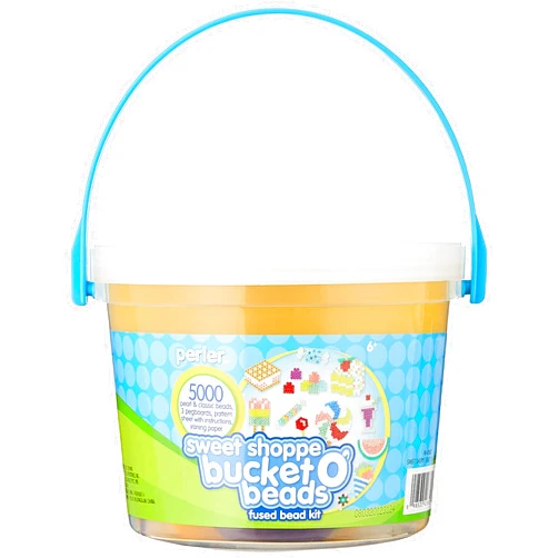 Perler Beads Sweet Shoppe Fuse Bead Bucket Craft Activity Kit, 5005 pcs
