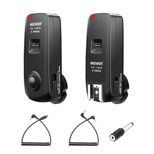 Neewer FC-16 3-in-1 2.4G 16 Channels Wireless Remote Flash Trigger Compatible with Sony A9II A9 A7RIV A7RIII A7RII A7R A7III A7II A7 A7SII A7S A6600 A6500 Sony DSLR Cameras