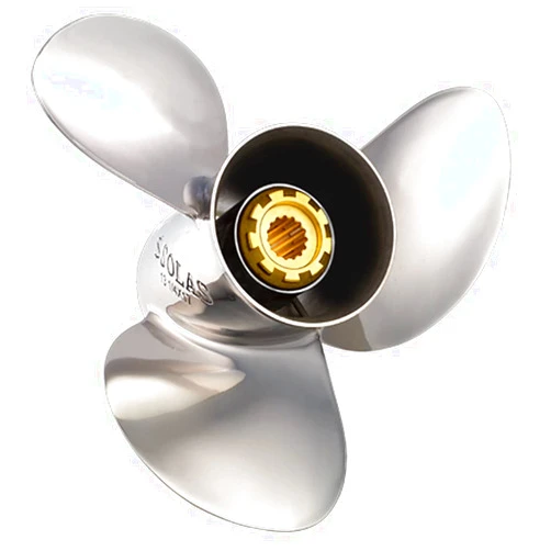 Solas 3431-138-13 Saturn 3 Stainless Steel 3-Blade Propeller - RH, 13.75