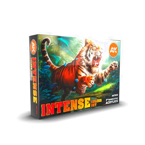 AK Interactive AK-Interactive: 3rd Gen Acrylics - Intense Colors Acrylic Paint Set (Box of 6 Paints)