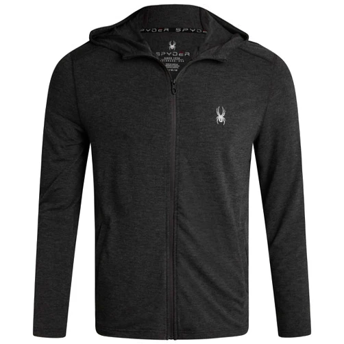 Spyder Mens Athletic Hoodies - Breathable UPF 30+ Full Zip Up Mens Hoodies Moisture Wicking Sweatshirts