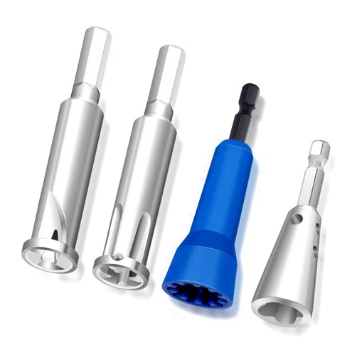 Dualshine 4 Pcs Wire Twister Tool for Drill, Wire Nut Twister Wire Stripper Tool Connector Driver with 1/4