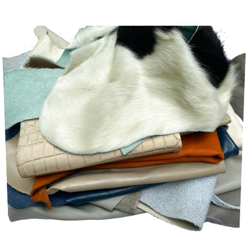 Memory Cross 3 lbs Full and Top Grain Leather Scraps for Crafting - Upholstery remnants Soft and Flexible Leather. Colors and Sizes Vary by Bag. for Making Wallets, Key Chains, Journal Covers, Purses, and More.