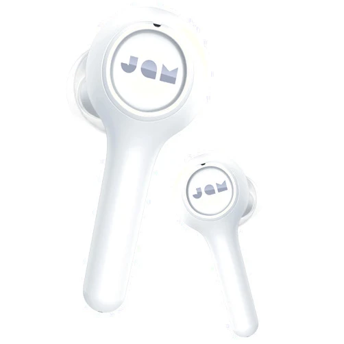 Jam True Wireless Exec Earbuds with Background Noise Reduction, White