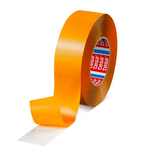 tesa 51970 Double-Sided PP Film Tape, Transparent, 2 in x 55 yd, 1 Roll