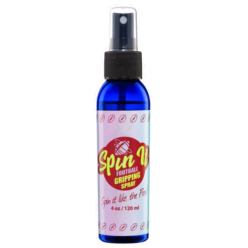 SPIN IT GRIPPING SOLUTION Spin iT Football Sports Grip Spray 4oz - Better Grip With or Without Football Gloves - Compliment to Football Training Equipment & Football Accessories - More Football Grip Playing Youth Football