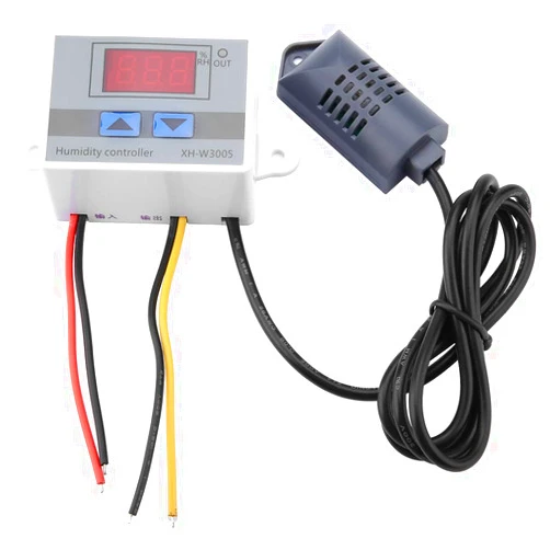 FTVOGUE XH-W3005 Digital Humidity Controller Humidity Controller Humidity Control Switch 0~99%RH 12V 24V 220V[220V],Temperature and Humidity Sensor