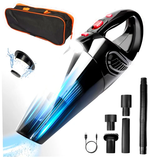EefaYIYIFA Handheld Vacuum Cordless,9000PA - Powerful Suction Hand Held Vacuum Cordless,Car Vacuum,1.6 lbs Portable Compact Handheld Vacuum,HEPA Filter/LED Lights/USBCharging for Home | Car | Pet | Dust