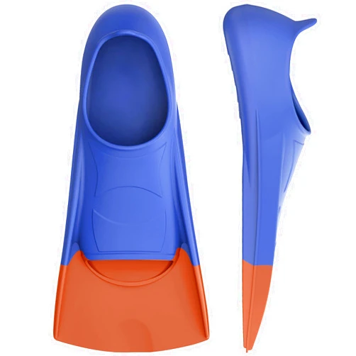 Gintenco Swim Fins, Kids Swim Training Fins for Lap Swimming, Travel Size Flippers with Mesh Bag, Silicone Swimming Fins for Kids Teens Adults Women Men