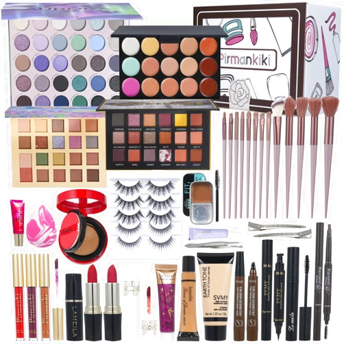 TooAemiS All in One Makeup Kit for Women Full Kit,Travel Makeup Set,Makeup Gift Set for Girls & Teen,Professional Makeup Kit Includes lash Clusters Kit Eyeshadow Lipstick Brow Pencil Eyeliner Brush Set
