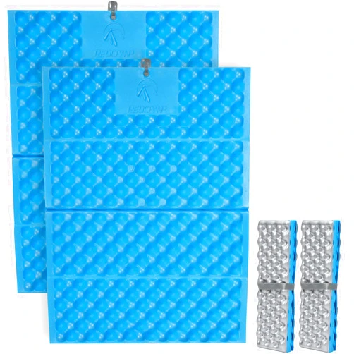 REDCAMP Foam Hiking Seat Pad, Foldable Z Ultralight Sitting Pad for Camping Backpacking Stadium Outdoor, Blue 2pc