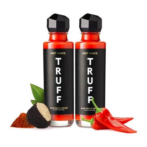 TRUFF Hot Sauce, Gourmet Hot Sauce with Ripe Chili Peppers, Black Truffle, Organic Agave Nectar, An ultra unique Flavor Experience in a 6 oz Bottle (2 Pack)