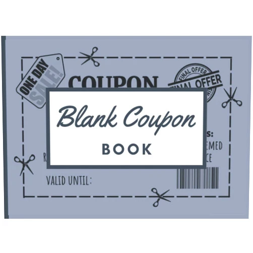 Hadobba books Blank Coupon Book: Fillable Blank Vouchers, DIY Coupon Template | 60 Blank Coupons to Fill in | Vouchers To Fill in | Perfect Gift Idea for Kids Mom Dad Sister Brother Friends Family