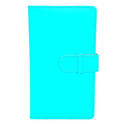 Sunmns Wallet PU Leather Photo Album Compatible with Instax Mini Instant Film (Azure Blue)