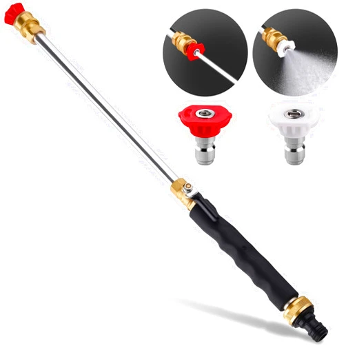 Animgrth 2024 Upgraded Jet Nozzle Power Washer for Garden Hose, Includes 2 High-Pressure Nozzles and Quick Connectors | Hydro Jet High Pressure Washer Tools