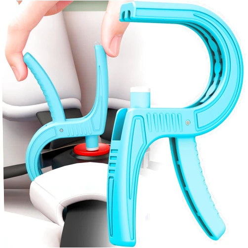 FLLIK Easy Car Seat Buckle Release Tool for Baby Toddler Car Seat, Car Seat Button Unbuckle Aid, Car Seat Unbuckle Clip Opener Convenient for Kids,Grandparents Those with Long Nails and Arthritis (Blue)
