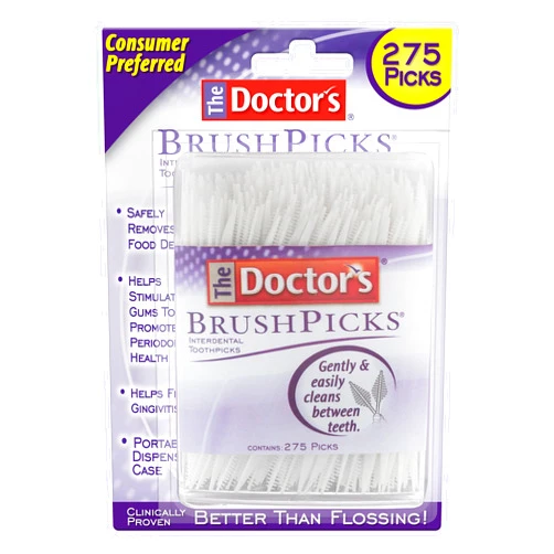 The Doctor's BrushPicks Interdental Toothpicks, 275 Picks