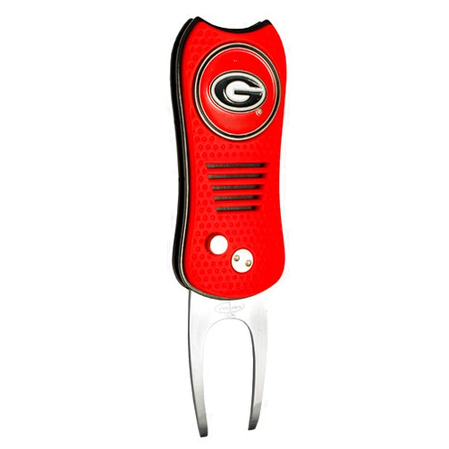 Team Golf NCAA Switchblade Divot Tool with Double-Sided Magnetic Ball Marker, Features Patented Single Prong Design, Causes Less Damage to Greens, Switchblade Mechanism