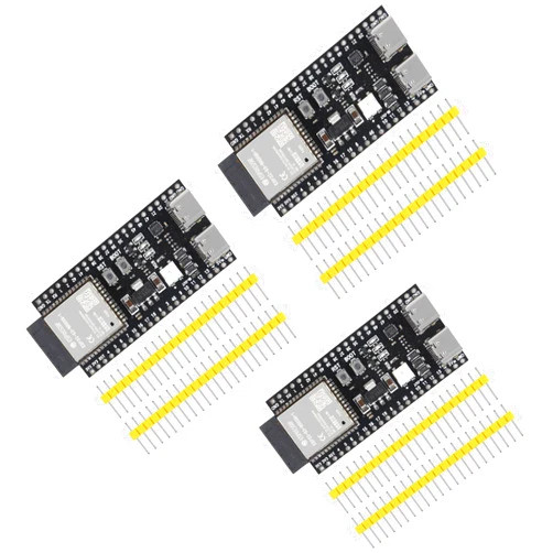 AITRIP 3PCS ESP32-S3-DevKitC-1-N16R8 ESP32-S3 Development Board Wi-Fi + BLE MCU Module Integrates Complete Wi-Fi and BLE Functions for Arduino