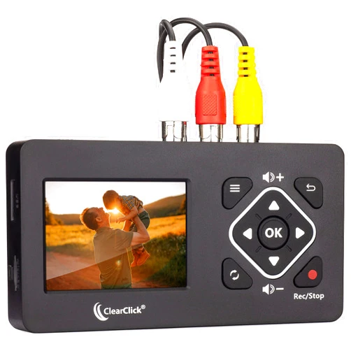 ClearClick Video to Digital Converter 2.0 (Second Generation) Mini Edition - Record Video from VCR's, VHS Tapes, AV, RCA, Hi8, Camcorder, DVD, Gaming Systems