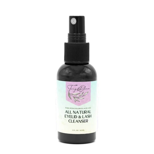 Twig & Olive Hypochlorous Acid .02% All Natural Eyelid & Fast Acting Non-Irritating Lash Cleansing Foam Removes Make Up, Dirt, and Oil Vegan Free